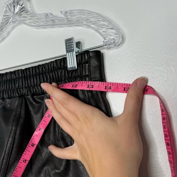 Spanx faux leather black noir jogger xs - Picture 7 of 9